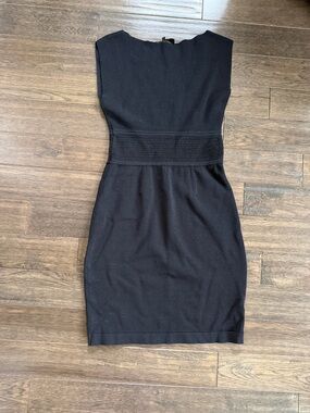 RACHEL Rachel Roy Black Knit Waist-Detail Mini Dress